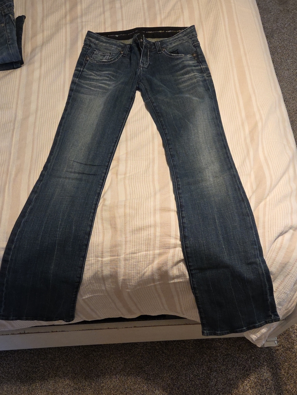 Express Women’s Dark Blue Flared Jeans